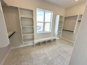 View of spacious closet