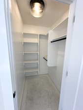View of spacious closet