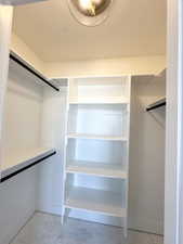 View of spacious closet