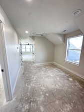 Additional living space with baseboards