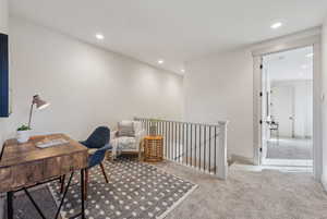 Top level loft space as office or reading lounge.