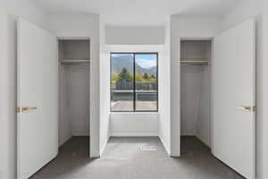 Closet with visible vents