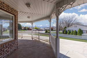 View of patio featuring a residential view