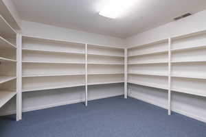 Storage room with visible vents