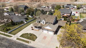 Aerial view featuring a residential view