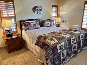 Primary bedroom with master bath