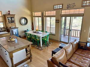 Open kitchen area for dining and entertaining