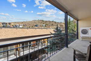 Balcony with ac unit