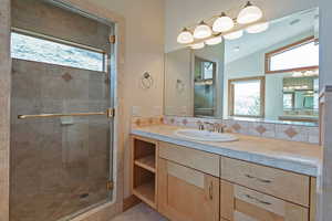En suite with walk in shower