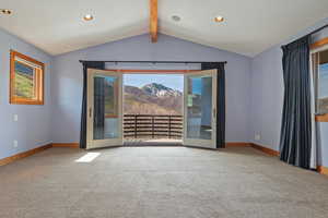 Primary suite with private deck