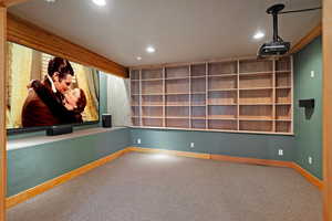 Theater room on the lower level