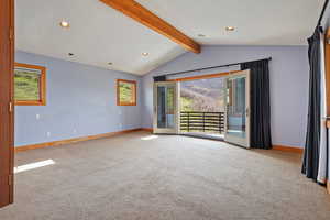 Primary suite with private deck
