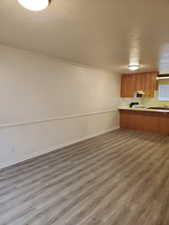 Living room with wainscoting
