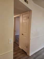 View to hallway from Breakfast Bar