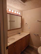 Bathroom with double vanity,