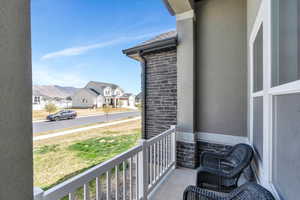 Balcony with a residential view