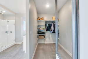 View of spacious closet
