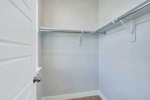 View of spacious closet