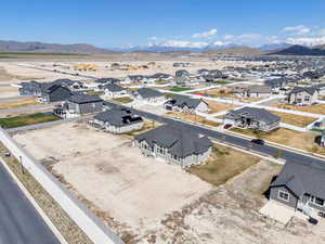 Bird's eye view with a mountain view and a residential view