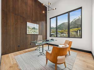 Home office with incredible mountain views