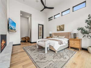 Primary bedroom with private deck