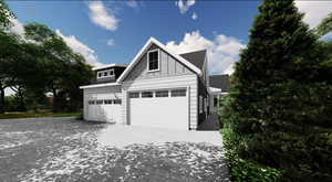 View of front of property with driveway
