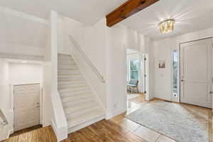 Foyer featuring stairway