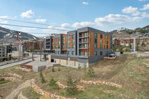 View of property featuring a mountain view