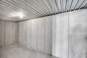 View of unfinished basement