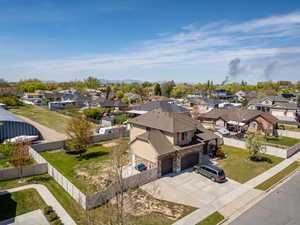 Drone / aerial view with a residential view