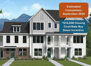 Stunning Daybreak-esque exterior with a flare of downtown. Only one of three available and ever to be built here in Daybreak!