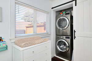 Closet features washer/dryer hook-ups (second set of hook-ups in basement).
