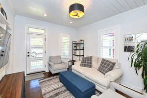 Beautiful windows with plantation shutters.