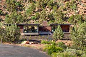 Exterior space with a chimney