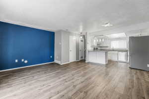 Nice Open Great Room with New Plank Flooring