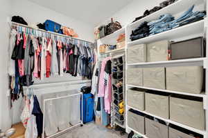 View of spacious closet