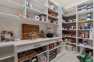 View of storage area