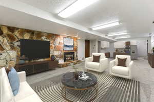 Virtually Staged to Show Future Kitchen for ADU