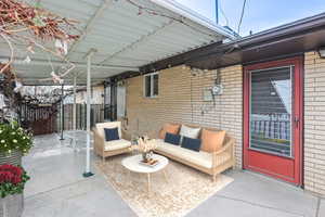 Virtually Staged Covered Patio
