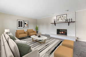 Virtually Staged Living Room