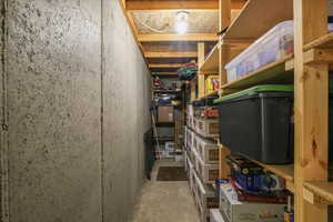 View of storage room