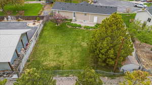 Birds eye view of property