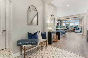Step into this inviting entryway, where the journey through a thoughtfully designed home begins, offering style, comfort, and endless possibilities.
