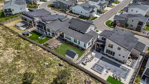 This aerial perspective showcases the property with the breathtaking Juniper Canyon Recreation Area as its backdrop - 70 acres!