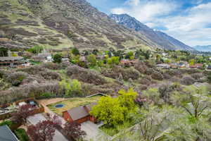 Mountain view featuring a residential view