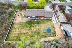 Birds eye view of property