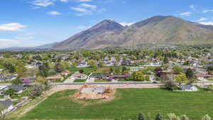 Mountain view with a residential view