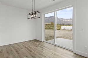 Spacious Dining Set Off From Kitchen!(Picture is from a previous home)