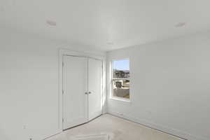 Bedroom with a closet