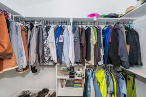 View of spacious closet